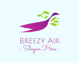 Windy - Purple Bird Conservation logo design