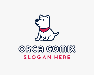 Red Dog - Puppy Pet Grooming logo design