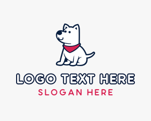 Puppy Pet Grooming Logo