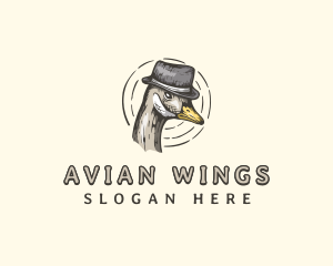 Avian Goose Hat logo design