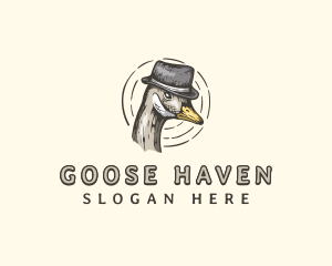 Avian Goose Hat logo design