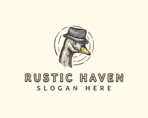 Avian Goose Hat logo design