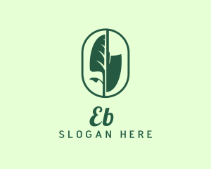 Leaf Shovel Farming Logo