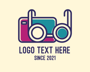 Gadget - Travel Sunglasses Camera logo design