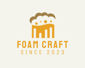 Beer Foam Cloud logo design