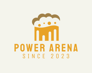 Arena - Beer Foam Cloud logo design