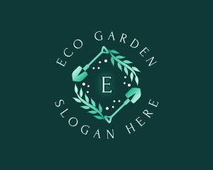 Shovel Leaf Gardener logo design