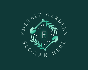 Shovel Leaf Gardener logo design