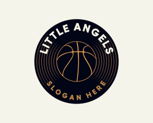 Basketball Vinyl Record Logo