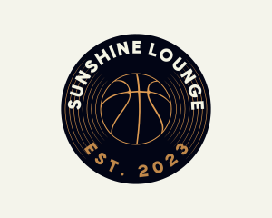 Basketball Vinyl Record logo design