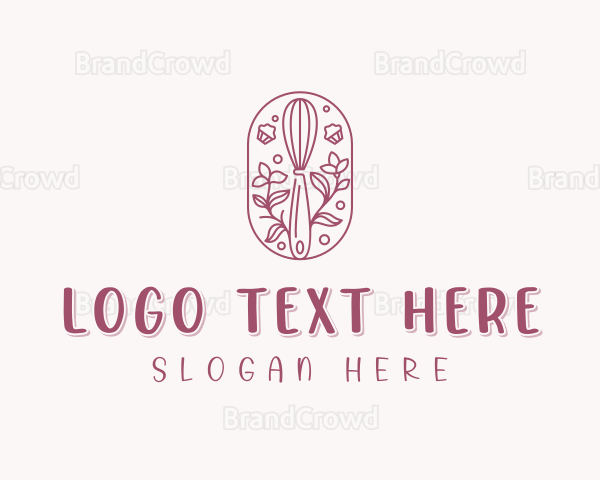 Floral Whisk Baker Logo