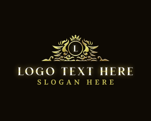 Luxury - Royal Crown Wings logo design