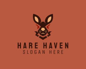 Hare - Wild Hare Shield logo design