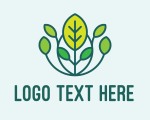 Land - Growing Plant Garden logo design