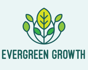 Growing - Growing Plant Garden logo design