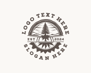 Tree Lumberjack Forest Logo