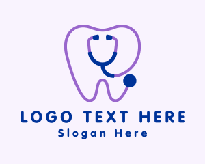 Checkup - Dental Clinic Stethoscope logo design