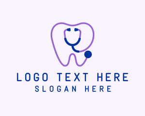 Dental Clinic Stethoscope logo design