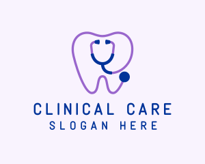 Dental Clinic Stethoscope logo design