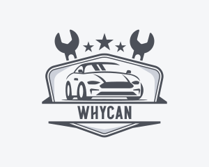 Wrench - Race Car Mechanic logo design