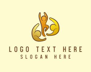 People - Yellow Group Family logo design