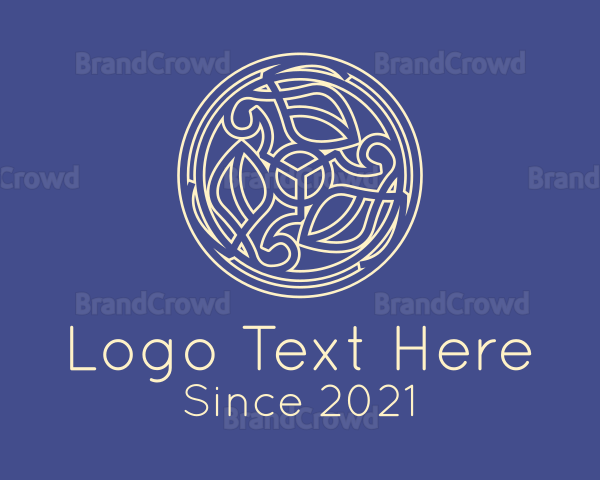 Celtic Leaf Decoration Logo