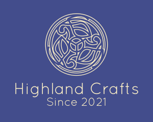 Scottish - Celtic Leaf Decoration logo design