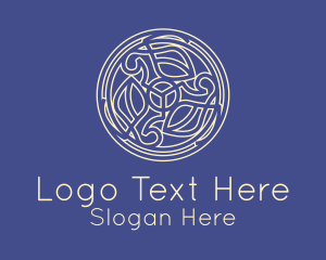 Celtic Leaf Decoration  Logo