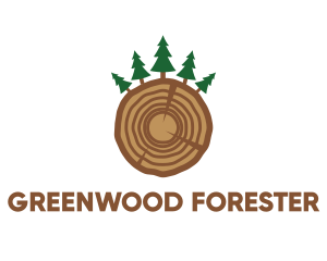 Forester - Cedar Pine Wood Forest logo design