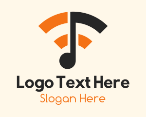 Internet - Wifi Musical Note logo design