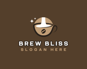 Coffee Milk Beverage logo design