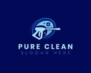 Sanitize - Pressure Wash Sanitize logo design