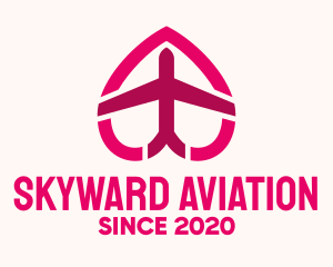 Aeronautical - Pink Honeymoon Travel logo design