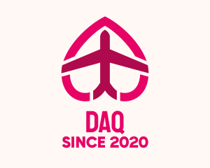 Airport - Pink Honeymoon Travel logo design