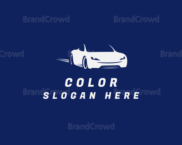 Convertible Fast Car Logo