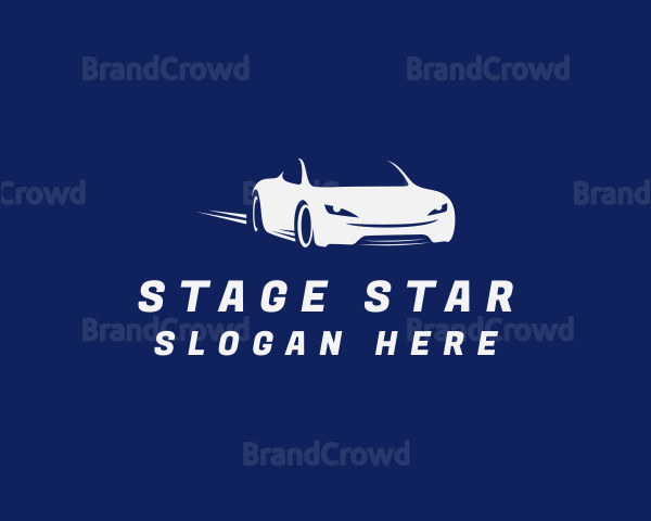 Convertible Fast Car Logo