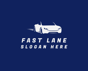 Convertible Fast Car logo design