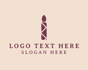 Wax Candle - Wax Candle Letter I logo design