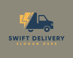 Fast Courier Truck logo design