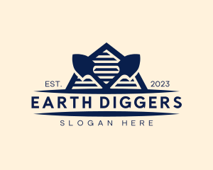 Digging - Shovel Digging Construction logo design