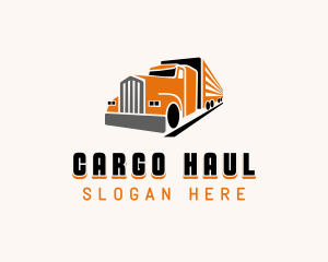 Trailer Truck Logistics logo design