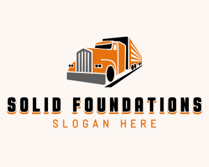Trucker - Trailer Truck Logistics logo design