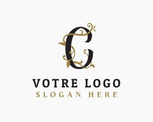 Personal - Gothic Vine Letter C logo design