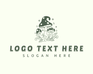 Shroom - Whimsical Magic Mushroom logo design