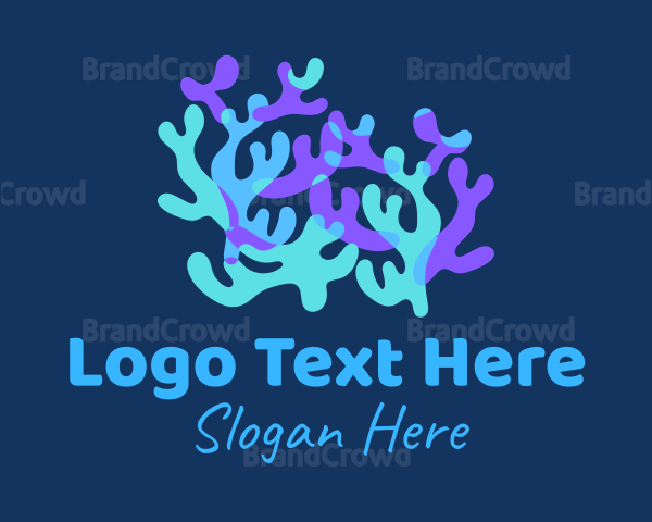 Colorful Coral Reef Logo