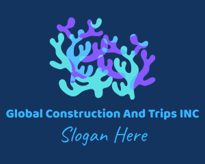 Colorful Coral Reef Logo