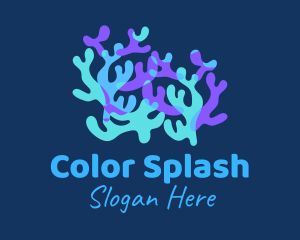 Colorful Coral Reef logo design