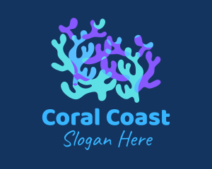 Coral - Colorful Coral Reef logo design