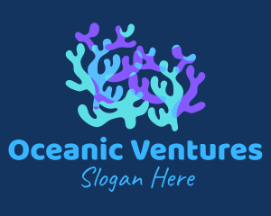 Colorful Coral Reef logo design