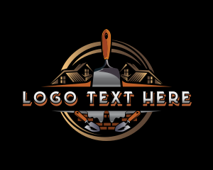 Tool - Construction Trowel Masonry logo design